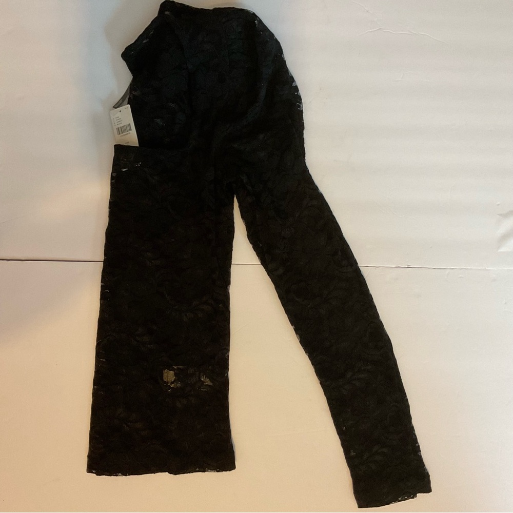 Anthropologie Puff-Sleeve Sheer Black Onyx Lace Top Whimsigoth Fairy Grung Sz S - Picture 14 of 14